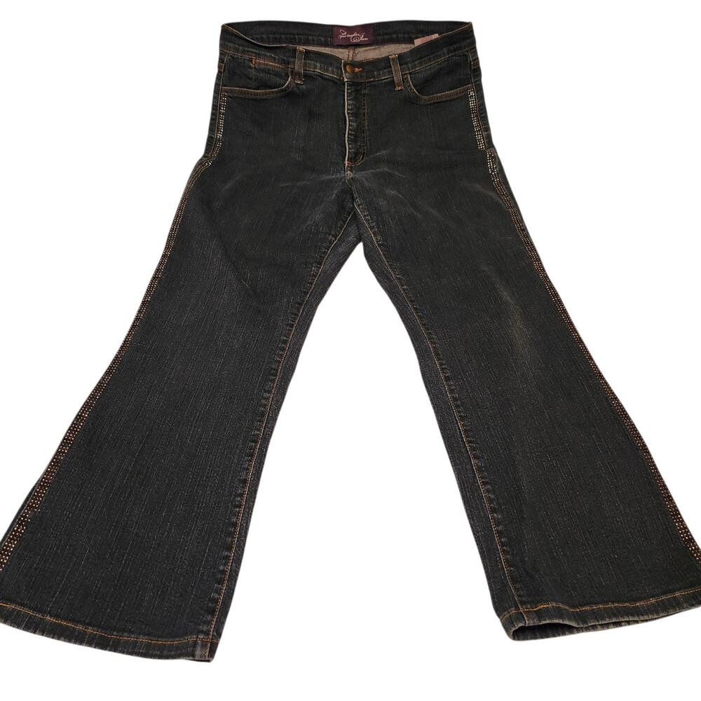 Vtg NYDJ Not Your Daughter's Jeans Size 14 35"x27" Purple Label Barbara Bootcut